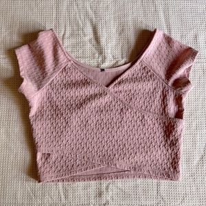 Lovely Surplus Front Crop Top